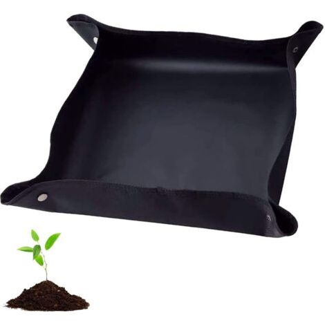 Tapis de Rempotage,Imperméable Tapis de Plante Tapis de Jardinage Pliable Tapis de Plantation de Fleurs de Jardin pour Rempotage, Plantes Succulentes Jardin intérieur Plant Care (75x 75cm) (1/5)
