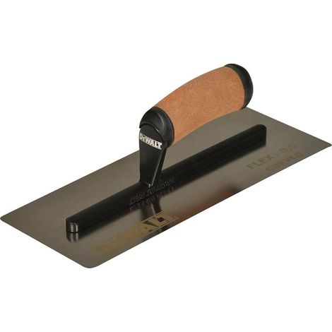 Balla Dewalt de acciaio inox, modello Pro Flex, ideale per la finitura di superfici lisce, acciaio temprato, manico de legno, ergonomico e resistente, per professionisti.