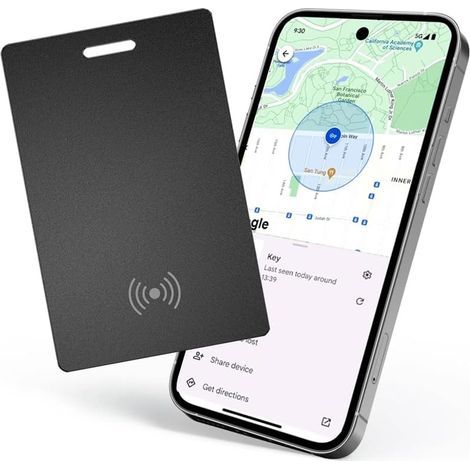 Localizzatore di portafoglio, tracker Bluetooth, impermeabile IP68, ricaricabile (1/5)