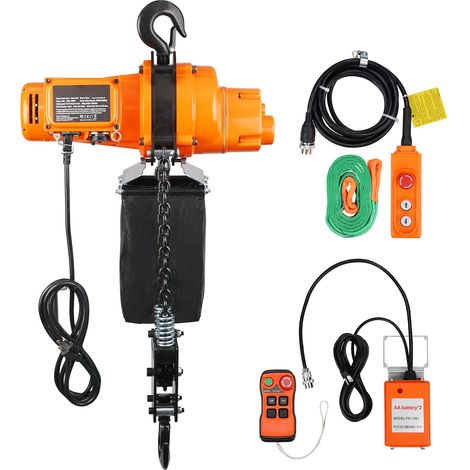 Palan électrique monophasé, capacité 997,9 kg, levage 6,09 m. (1/5)