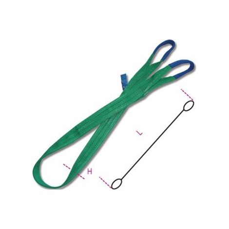 1PZ CINGHIA SOLLEVAMENTO FASCIA DOPPIO STRATO MM.75 mt2 x mm75h. portata (1/2)