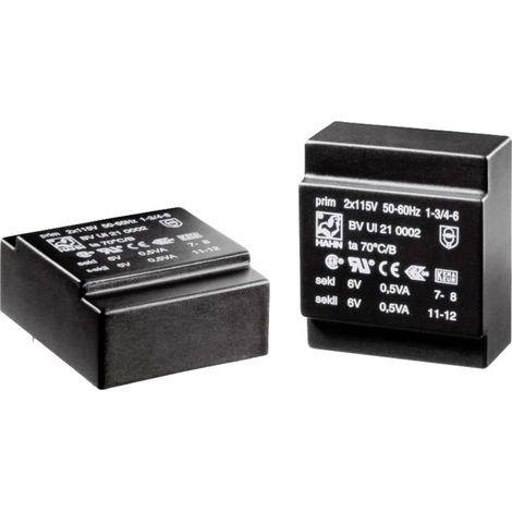 Hahn BV UI 21 0011 Trasformatore per PCB 1 x 230 V 1 x 3 V/AC 1.0 VA (1/2)