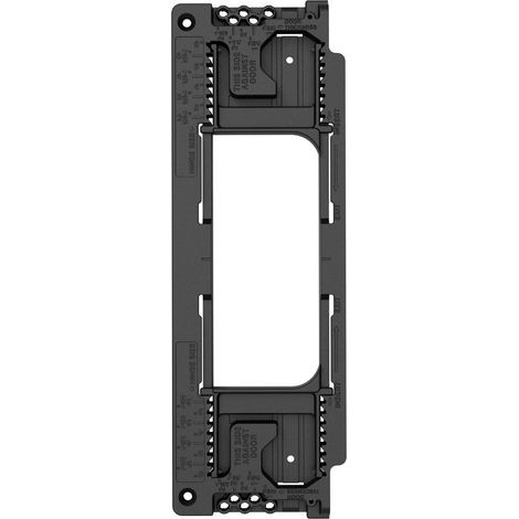Hinge drilling jig installation location template for hinges from 2 to 1/2 to 6 inches and door thickness from 1 to 3/8 inches (1/5)