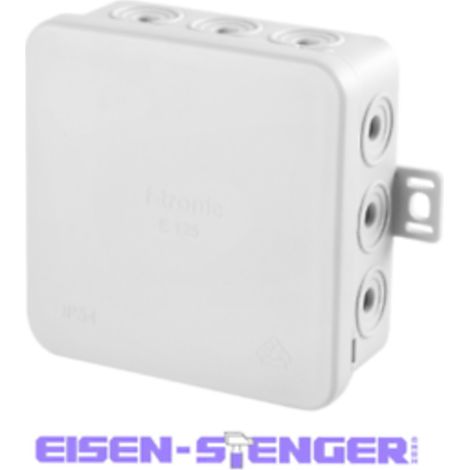 Kopp - Feuchtraum Aufputz-Abzweigdose, 75x75x40mm, IP54, grau, 10 Stück - 340604504