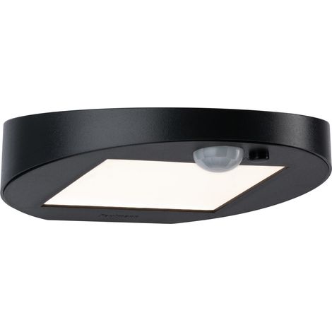 Paulmann Modelo Ryse Aplique Solar Negro Exterior (1/4)