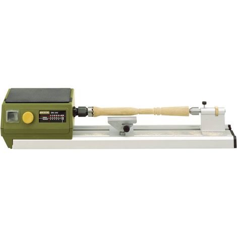 Proxxon – Tour à bois 250 mm – Puissance 100 W – Vitesse 1000 à 5000 tr/min – Pour bois dur et teck – Régulation électronique