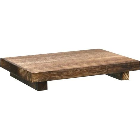Support Pour Savon En Bois - Support Polyvalent Pour Savon Barre Bougie Plante - Dimensions 23 x 15 cm - Couleur Brun - 1 Pièce (1/5)