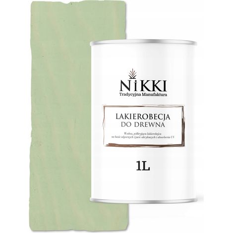 Vernice per legno 3 in 1, extra semi-opaca, verde oliva, 1 litro, con protezione UV. (1/5)