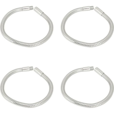Lampadaire Flexible LED 4 Pièces Tube Métal Chromé 35cm Pied de Lampe de Table (1/5)