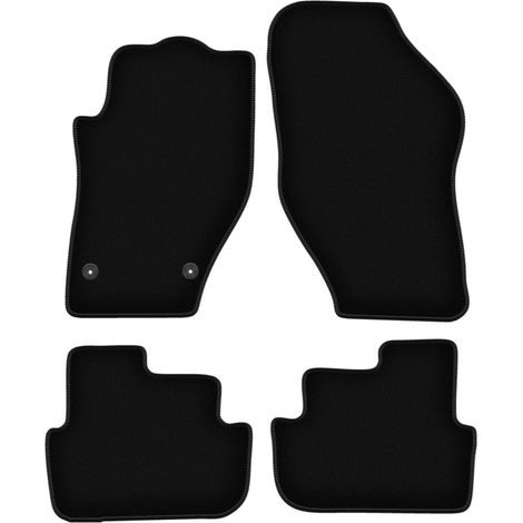 Tapis de sol en velours noir BASIC pour Peugeot 308 CC cabriolet (2007-2013) (1/5)