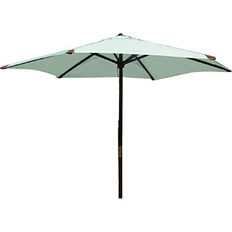 Ombrellone in Legno da Giardino Esterno Blinky Legno-25 Bianco diam. 2,5 mt
