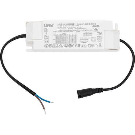 Driver LIFUD Dimmable DALI 220-240V Sortie 9-42V 700-1050mA 6.3-42W No Flicker LF-ADD040-1050-42 42 W (1/2)