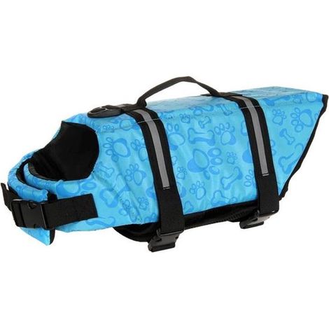 Giubbotto di salvataggio per cani con maniglia, blu, taglia XXL (1/5)