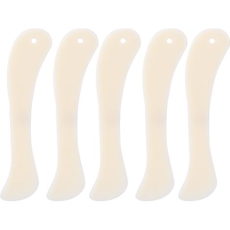 Lot de 5 plioirs en cuir blanc plastique DIY - Outils de couture pour bordure, accessoires de maroquinerie (type court) (1/5)