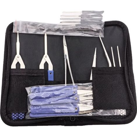 Kit di attrezzi per scassinare serrature, 24 pezzi, design ergonomico, YS24SJWX (1/2)