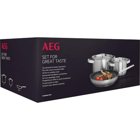 AEG A3SS Set de Cacerolas Acero Inoxidable 3 piezas (1/3)