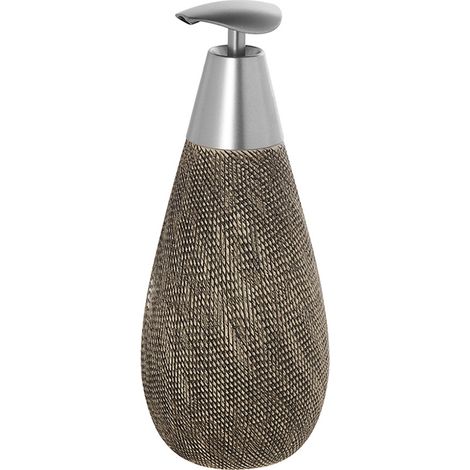 Dispenser Sapone Liquido In Ceramica Marrone Gusto Etnico Safari (1/2)