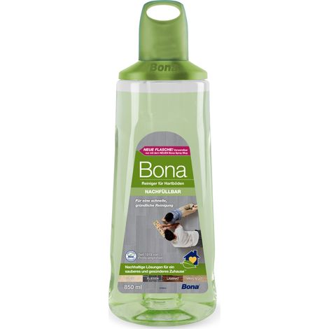 Bona - Nettoyant Pour Sols Durs - Cartouche 850 ml - Nettoyant Parquet Stratifié - PVC - Carrelage - Sans Résidu & Sèche Rapidement (1/5)