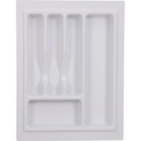 Rangement à couverts pour tiroir 40/43 standard blanc (1/3)