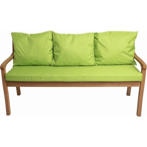 Coussin pour banc 160x60x3x50x56cm, Coussin extérieur/intérieur, Coussins pour balancelle de jardin Chaux, Coussin d'assise, Coussin de dossier (1/5)