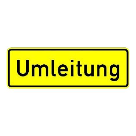 VKZ.457.1, 1050x350mm Umleitungsankündigung RAL-Gütezeichen Folie RA2
