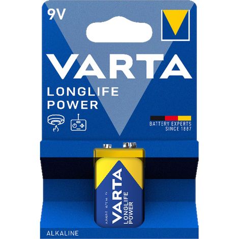 Varta LL power PP3 Batteria alcalina 9V Torcia elettrica Sensore di CO Cube (1/2)