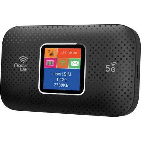 4G Portable MIFI Card-Slot Wireless Router for Car Use - Black 603-k (1/3)