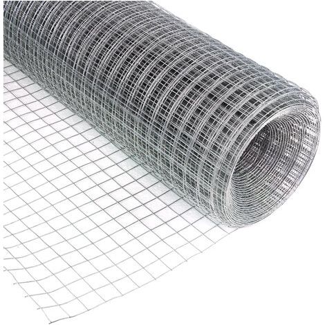 Rete metallica quadrata 6,4mm 1x5m galvanizzata per aiuole elevate e protezione dal talpa (1/3)