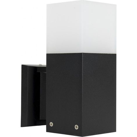 Applique da esterno a parete SU-MA Cube E27 nera IP44 (1/5)
