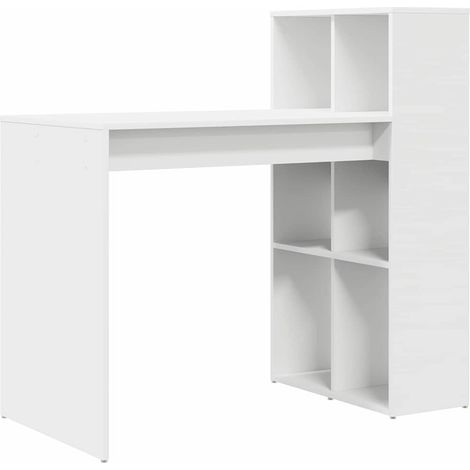 Maison Exclusive - Schreibtisch mit Regal Weiß 108 x 55 x 103.5 c