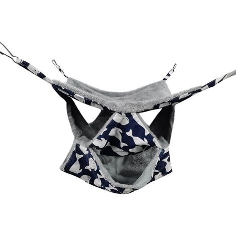 Hamac pour cage - Doux et chaud - Lavable - Avec crochets - Petit hamac - (1/5)