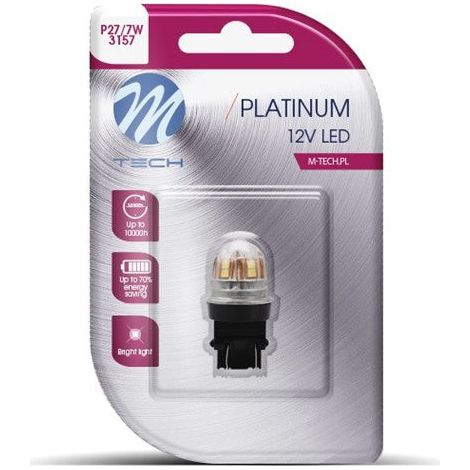 AMPOULE LED X 1 - 3157 - P27/7W - 15X2835SMD CANBUS 12-24V BLANC (LB831W-01B PLATINUM)