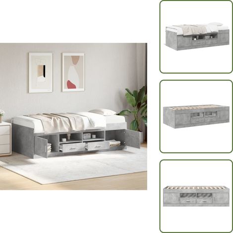 Divano letto con cassetti - vidaXL Divano Letto con Cassetti senza Materasso 90x190 cm - Letto con doghe