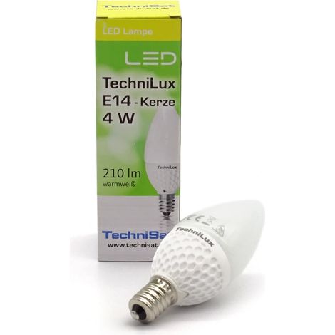 TECHNILUX E14 KERZE 4W MILCHGLÜHBIRNE 0141/7704 01
