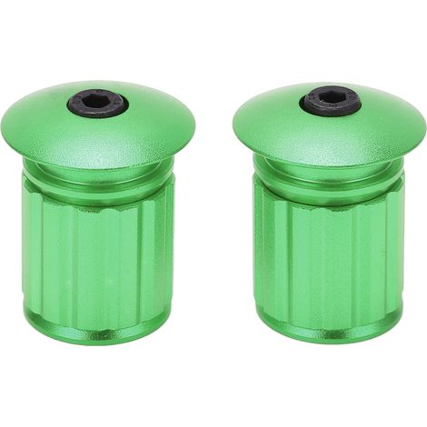 Lenkerendstopfen aus Aluminium mit ausziehbarem Verriegelungssystem, grün (1/5)