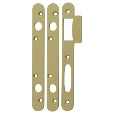 Set di 3 piastre di riscontro piatte 109R VACHETTE reversibili/rinforzate per serratura Trilock 5900 A2P - 16579000