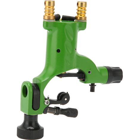 Pistolet tatouage professionnel portable en alliage d'aluminium, liner et shader motorisé, pour artiste tatoueur, vert (1/5)