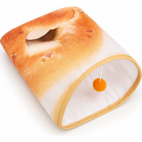 Accessoire de jeu pour chaton sac bruissant bagel 45 x 30 cm