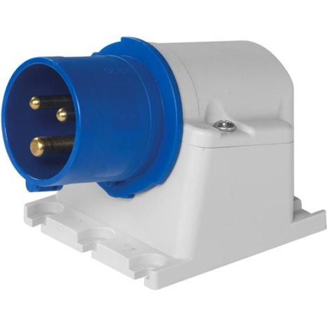 Spina industriale da parete, 230V, 2P+T, 32A, IP54 - Rosi 1001179