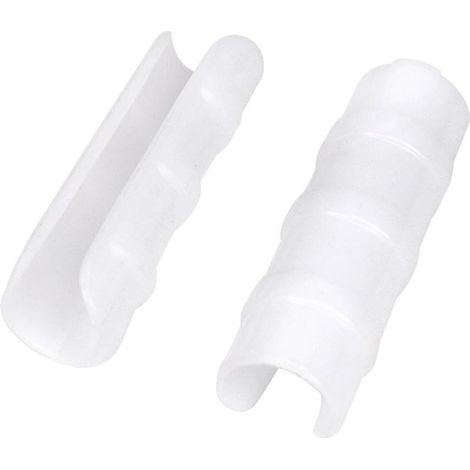 Sollbry 20er-Pack Gewächshausstangen-Befestigungsclips in weißer Kunststofffolie, 22 mm (1/5)
