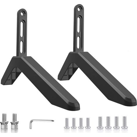 Universal TV Table Stand with Screws, TV Stand Legs - TV Stand Holder - TV Accessories - TV Mounting Feet (1/5)