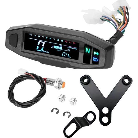 Compteur kilométrique de moto, tachymètre de moto pour modification et remplacement (1/5)