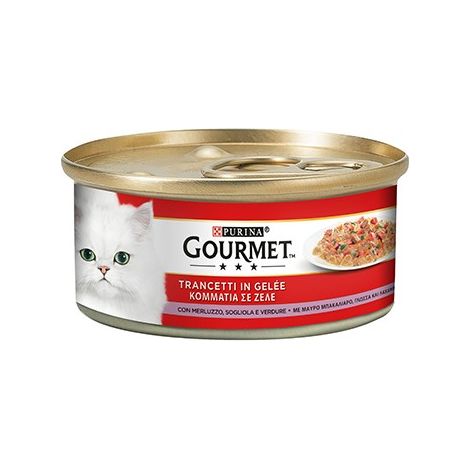 Gourmet Gatto Trancetti in Geleè Sogliola e Merluzzo 195 gr PURINA