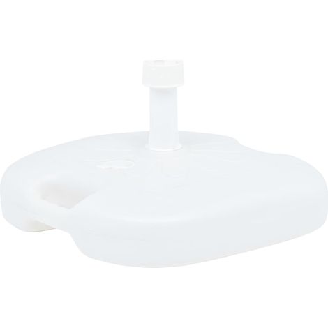 vidaXL Umbrella Base Sand/Water Filled 16 L White Plastic