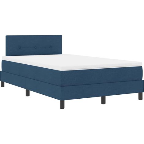 Maison Exclusive - Boxspringbett mit Matratze mit LED Blau 120 x