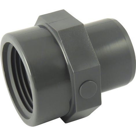 Adaptateur Male à coller / femelle à visser en PVC Ø A: 25mm Ø B: 3/4''