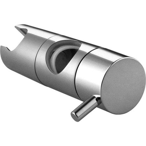 2 pièces de Support Universel pour Tête de Douche(diamètre 20mm) - Support Ajustable Chromé pour Pommeau Facile à Installer - Attache de Remplacement pour Barre Coulissante - Fixation Douchette (1/4)
