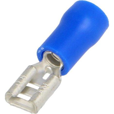 Connecteur plat 4.8mm 0.8mm femelle 1.5-2.5mm2 serrage etame bleu x10
