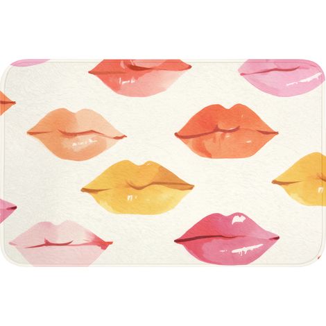 ALFOMBRILLA PARA EL VÁTER Labios - Coloridos - Brillantes 80x50 cm