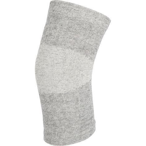 Genouillère de sport élastique en fibre de charbon de bambou, confortable et de protection, taille unique (1/5)